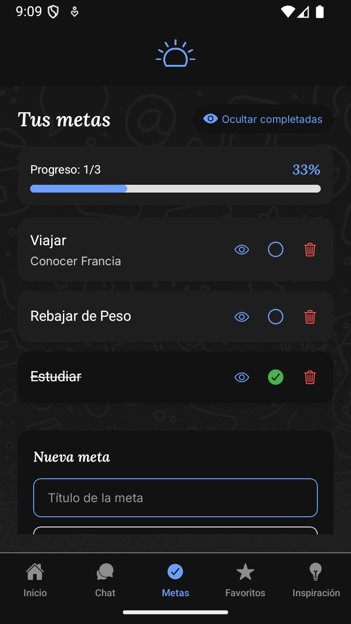 Seguimiento de Metas - Progreso visual
